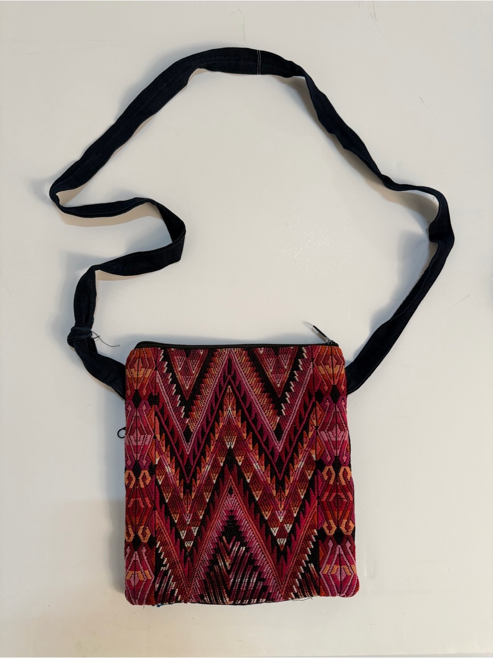 Handwoven Geometric Mexican Crossbody Bag